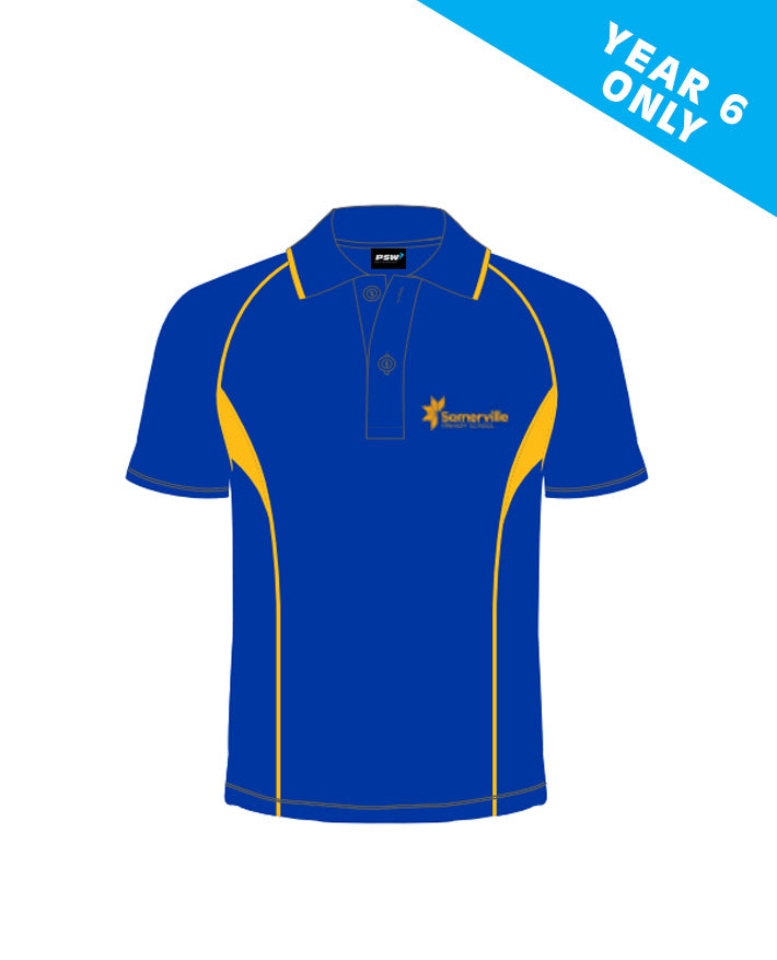 SS Mesh Polo-Contrast Panel & Piping