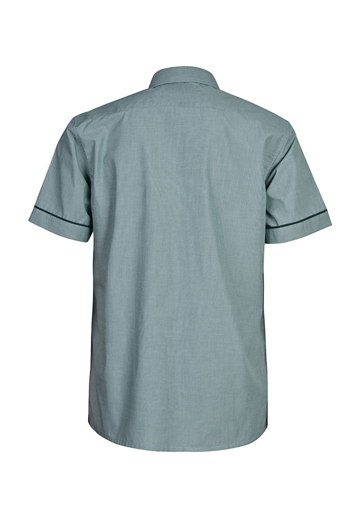 SS end on end Shirt with Contrast flat piping