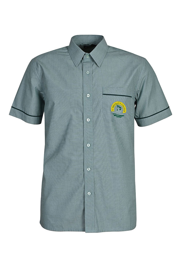 SS end on end Shirt with Contrast flat piping