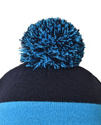 Circular Custom Jacquard Beanie with Pom Pom