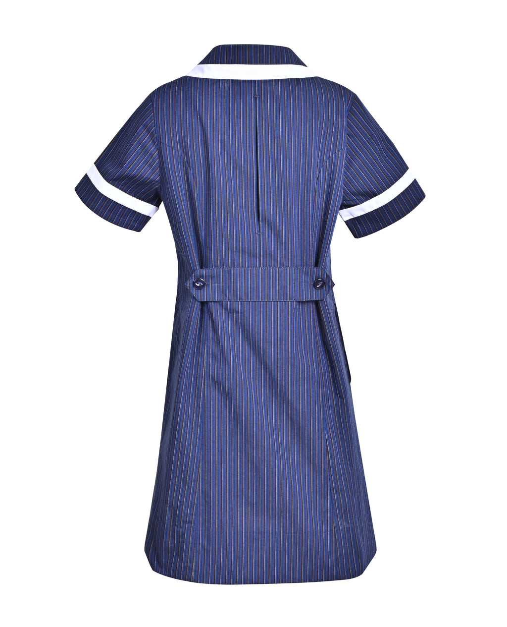 Summer dress with princess line and contrast trims