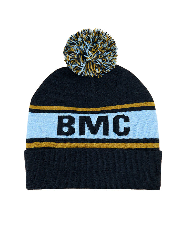 Circular Custom Jacquard Beanie with Pom Pom