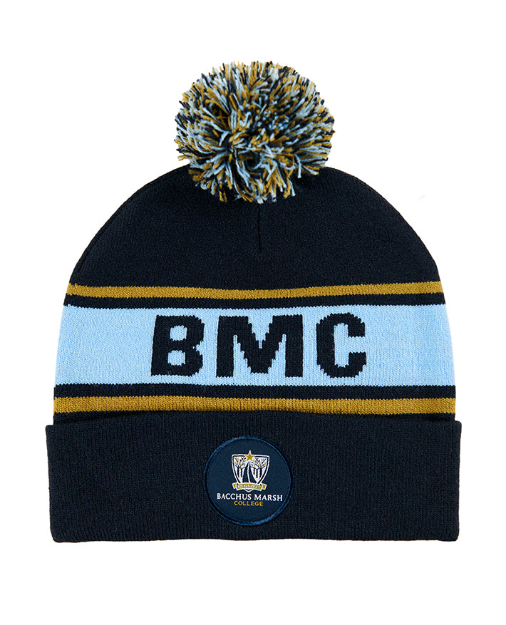 Circular Custom Jacquard Beanie with Pom Pom