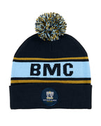 Circular Custom Jacquard Beanie with Pom Pom