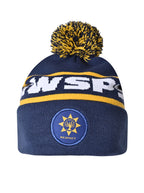 Circular Custom Jacquard Beanie with Pom Pom