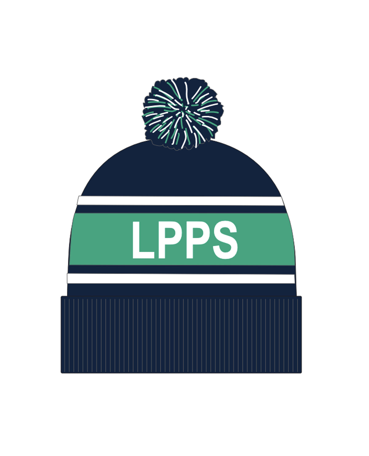 Circular Custom Jacquard Beanie with Pom Pom