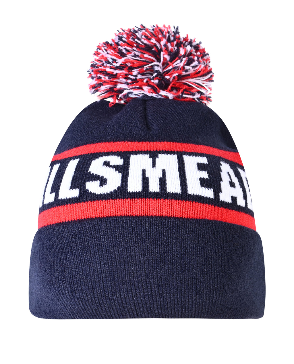 Circular Custom Jacquard Beanie with Pom Pom