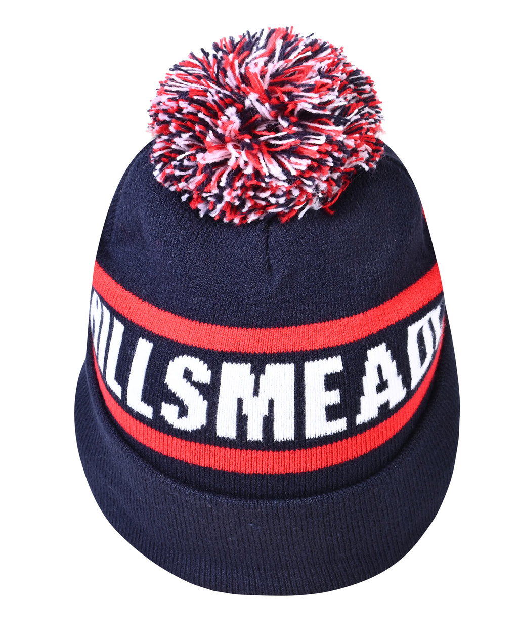 Circular Custom Jacquard Beanie with Pom Pom