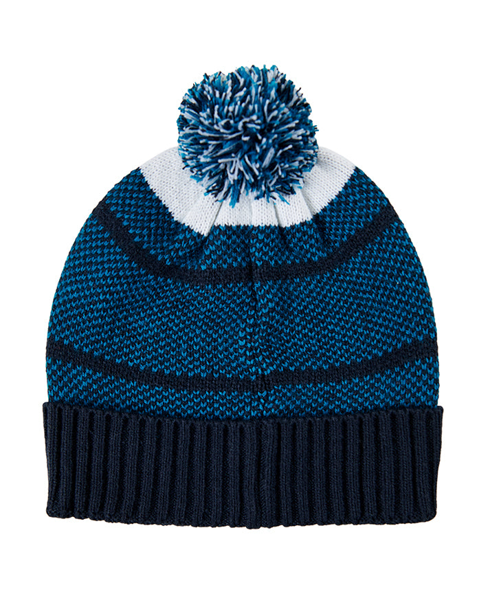 Jacquard Beanie w Pom Pom