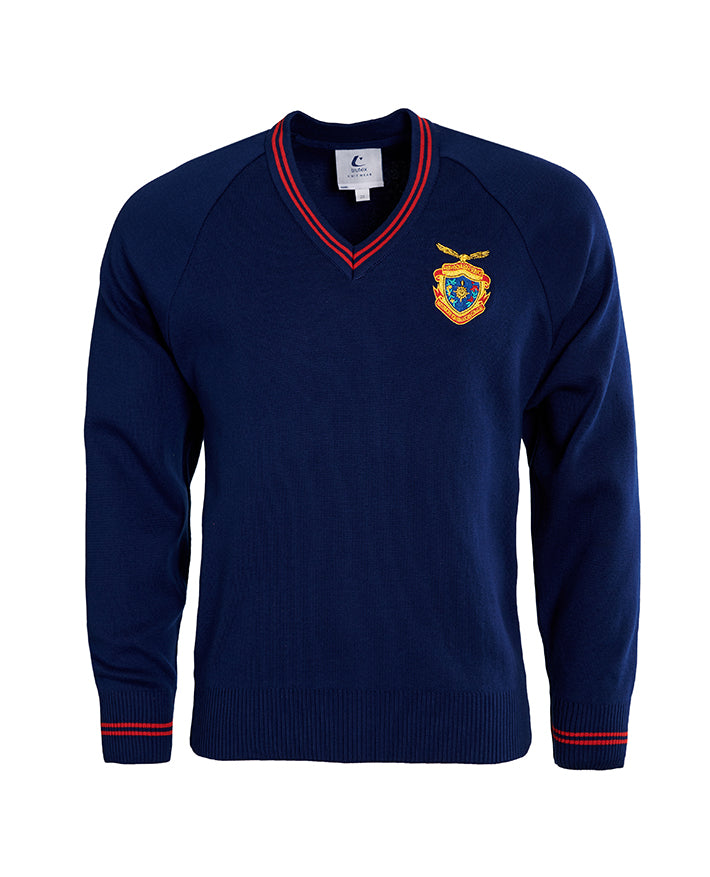 Wool Blend Jumper - 50/50 - Striped Rib