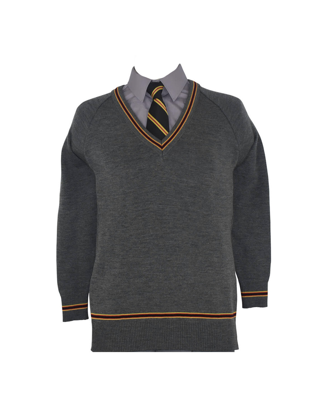 Wool Blend Jumper - 50/50 - Striped Rib