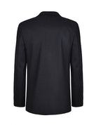 Unisex Flannel Blazer with Braid on All Pockets