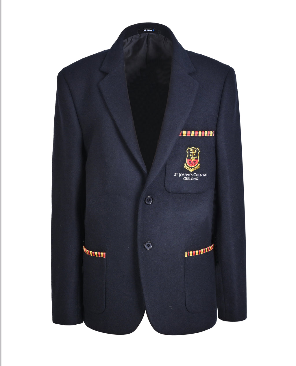 Unisex Flannel Blazer with Braid on All Pockets