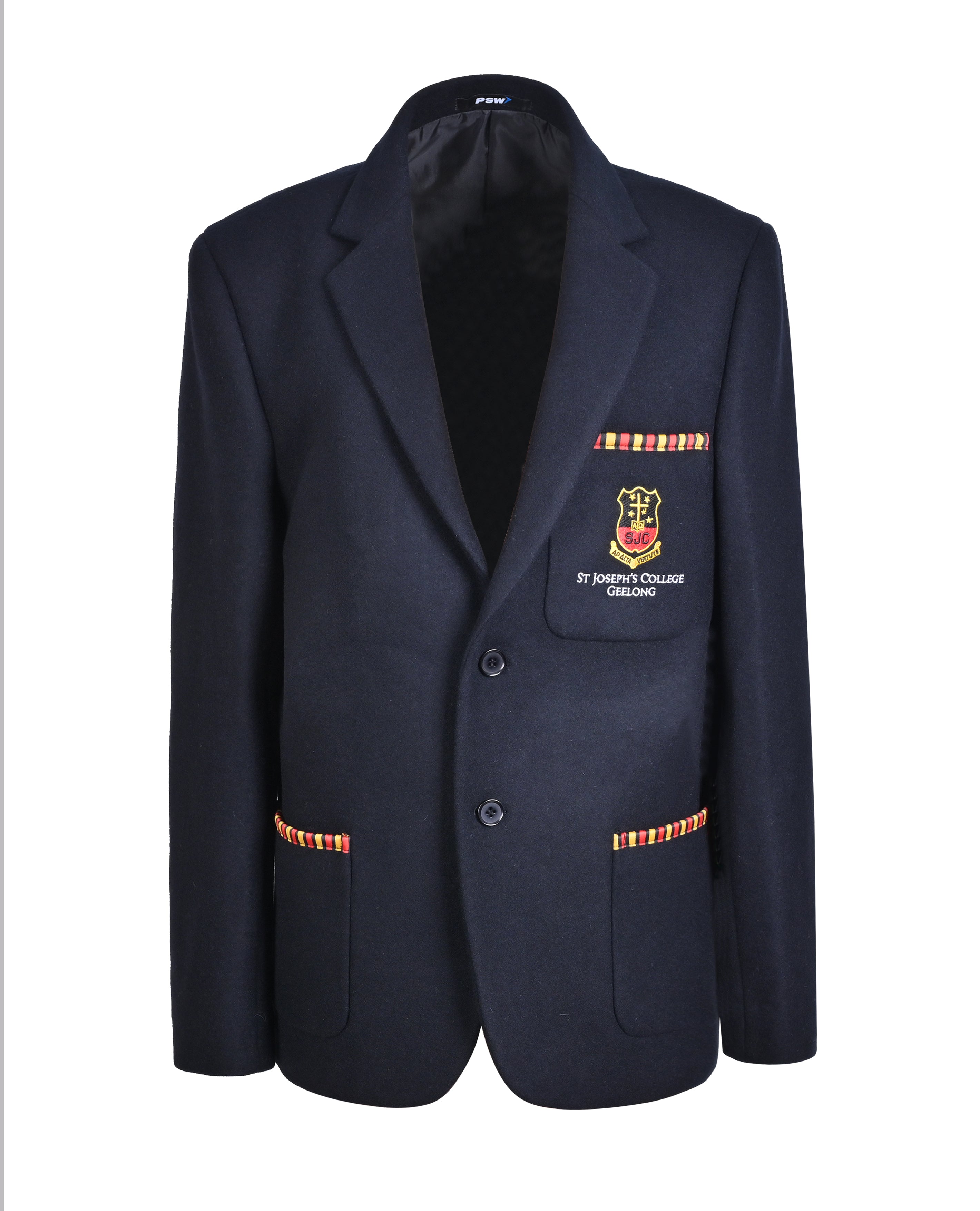Unisex Flannel Blazer with Braid on All Pockets