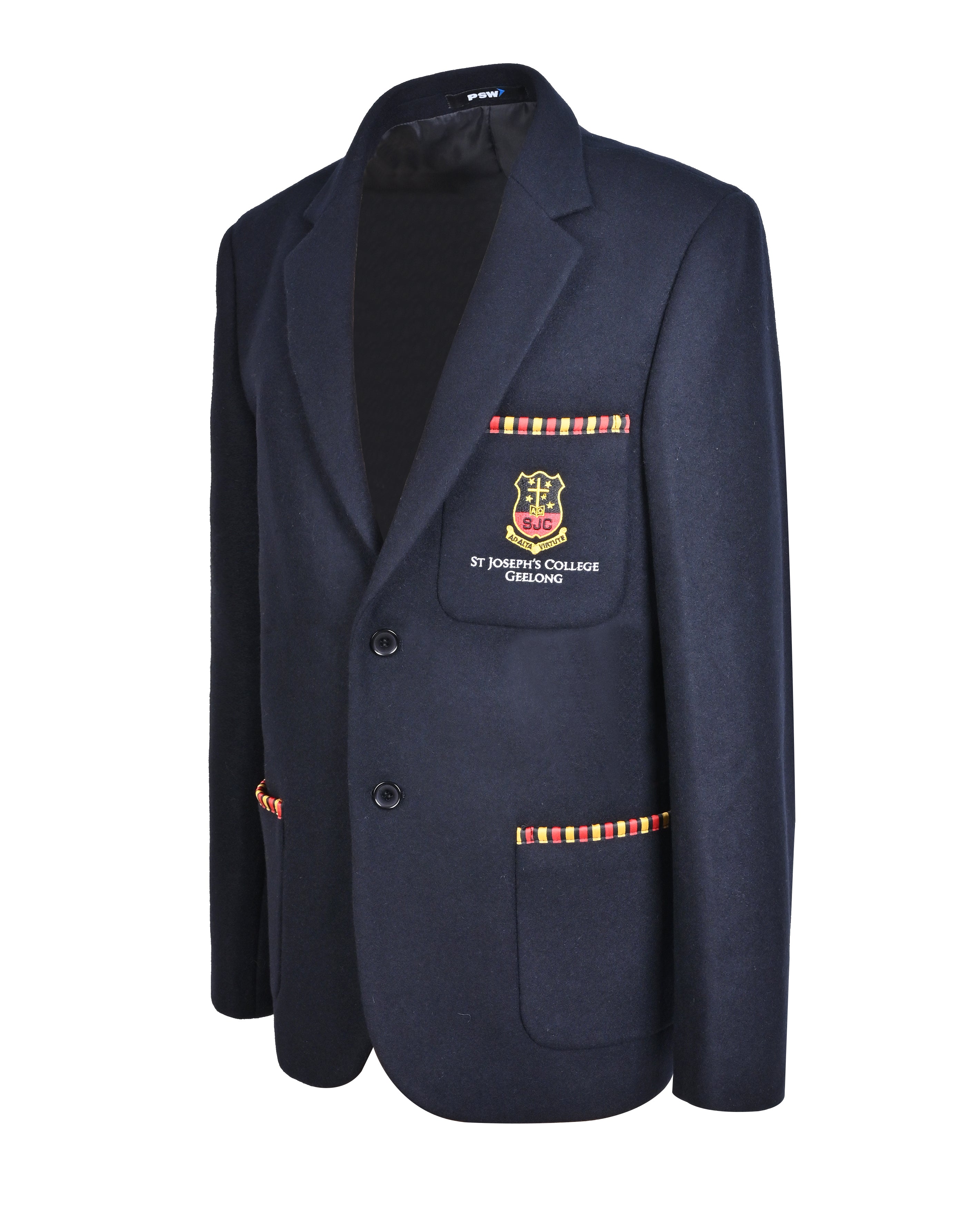 Unisex Flannel Blazer with Braid on All Pockets