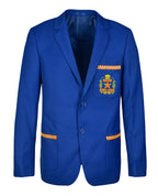Unisex Twill Blazer with Back Vent & Braid on All Pockets