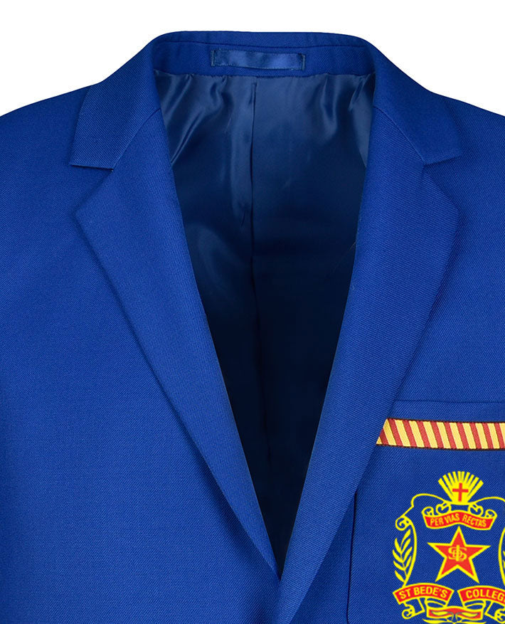 Unisex Twill Blazer with Back Vent & Braid on All Pockets