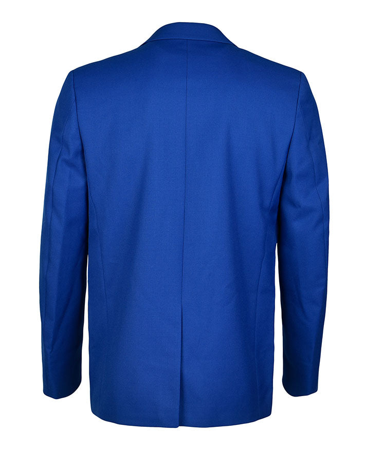 Unisex Twill Blazer with Back Vent & Braid on All Pockets