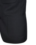 Unisex Twill Blazer with Chest Pocket Braid