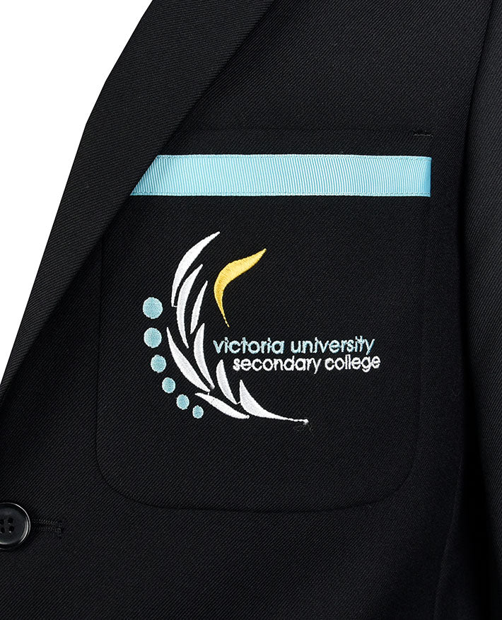 Unisex Twill Blazer with Chest Pocket Braid