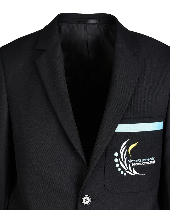 Unisex Twill Blazer with Chest Pocket Braid