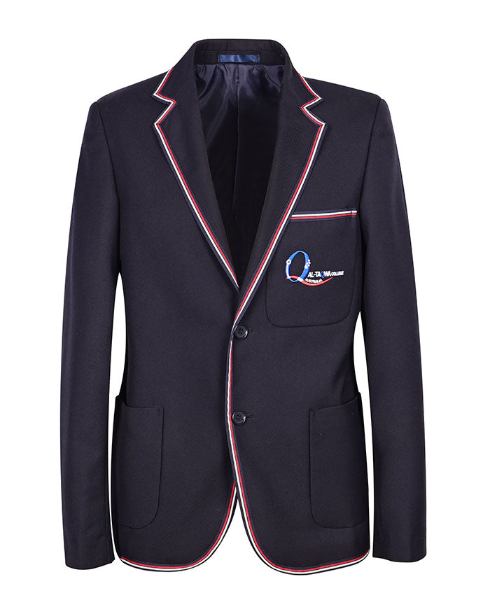 Unisex Twill Blazer with Braided collar Lapel and chest pocket