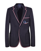 Unisex Twill Blazer with Braided collar Lapel and chest pocket