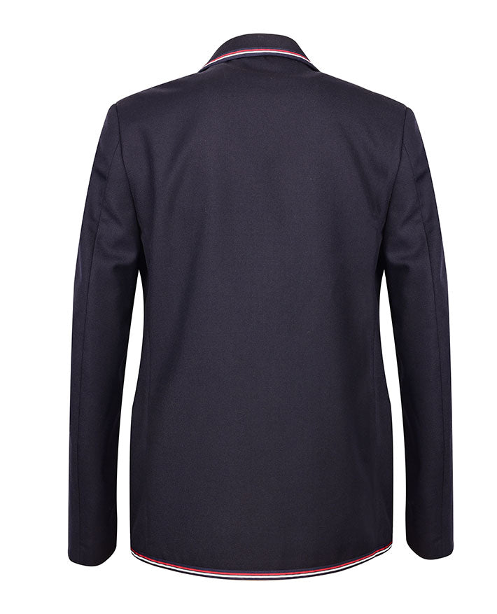 Unisex Twill Blazer with Braided collar Lapel and chest pocket