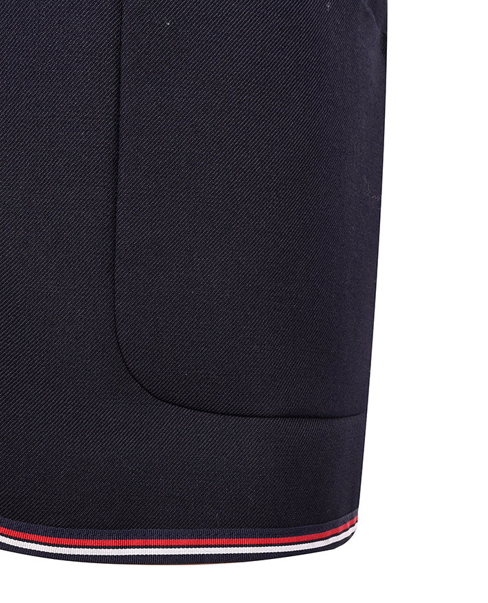 Unisex Twill Blazer with Braided collar Lapel and chest pocket