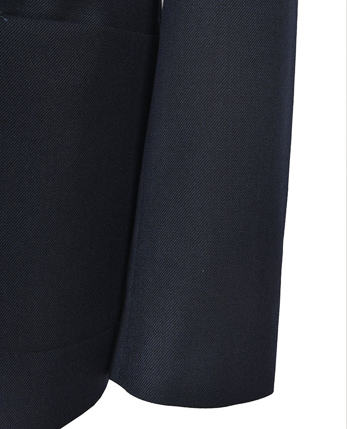 Blazer with Braid Around Outer Edge