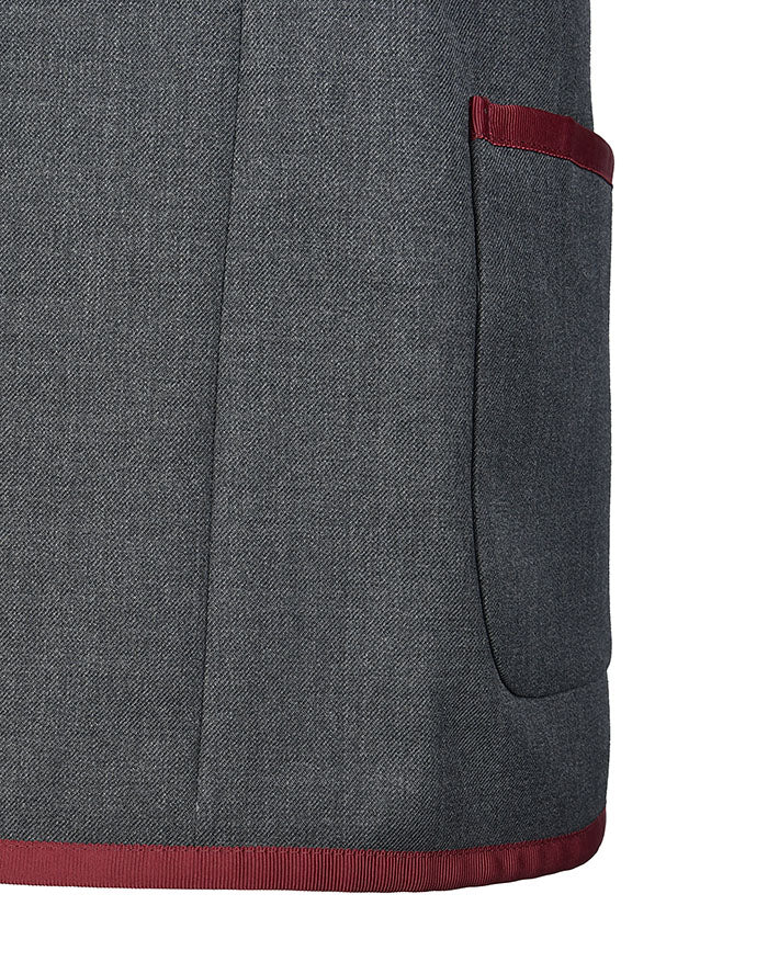 Unisex Twill Blazer with Full Braid