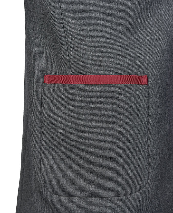 Unisex Twill Blazer with Full Braid