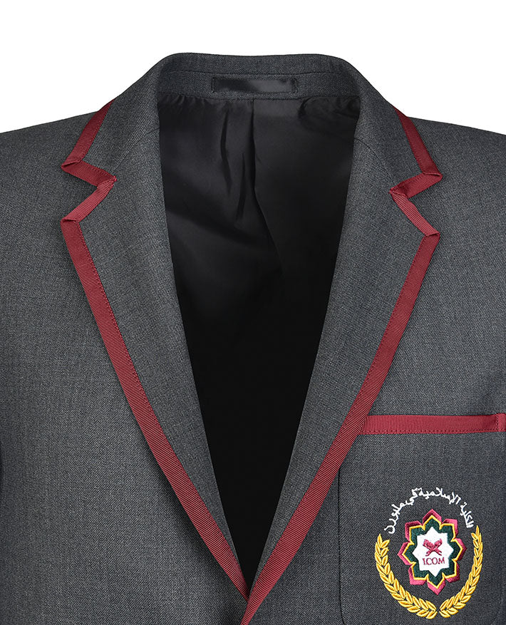 Unisex Twill Blazer with Full Braid