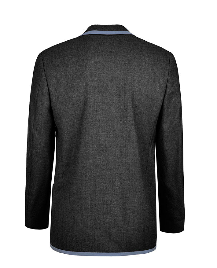 Unisex Twill Blazer with Full Braid