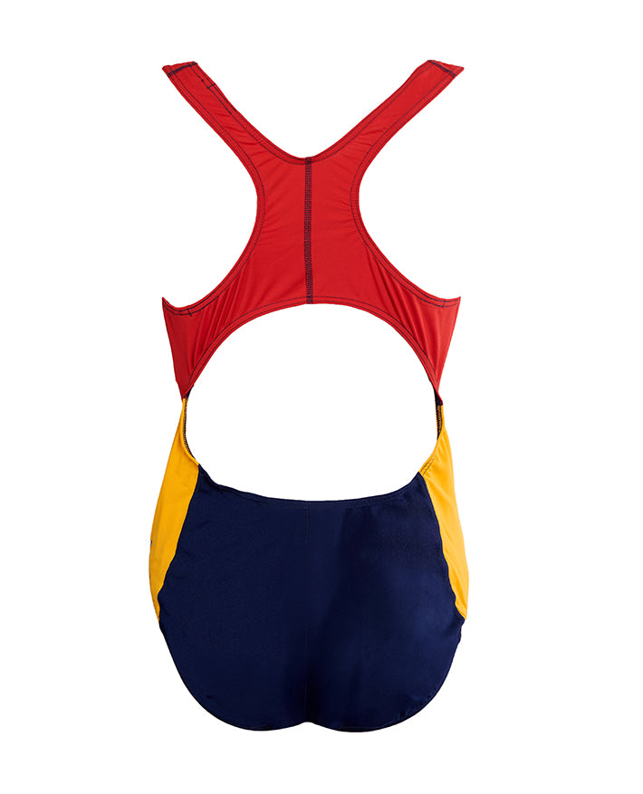 Swim Togs - Navy/Red/Yellow