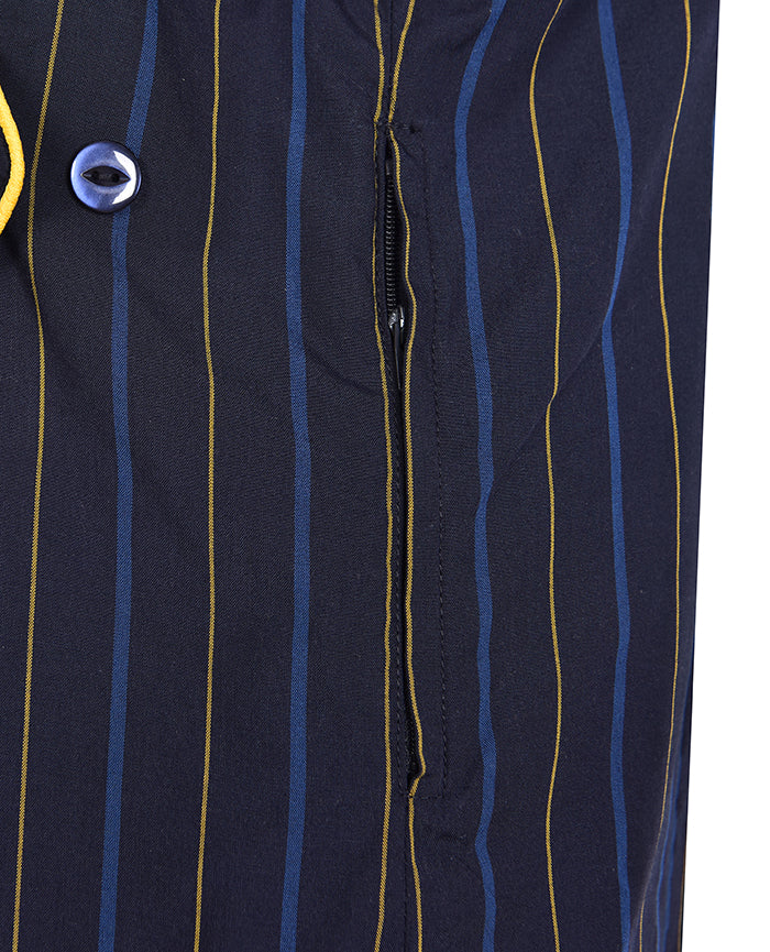 Summer Dress-Contrast Collar & Cuffs