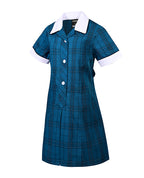 Summer Dress-Contrast Collar & Cuffs