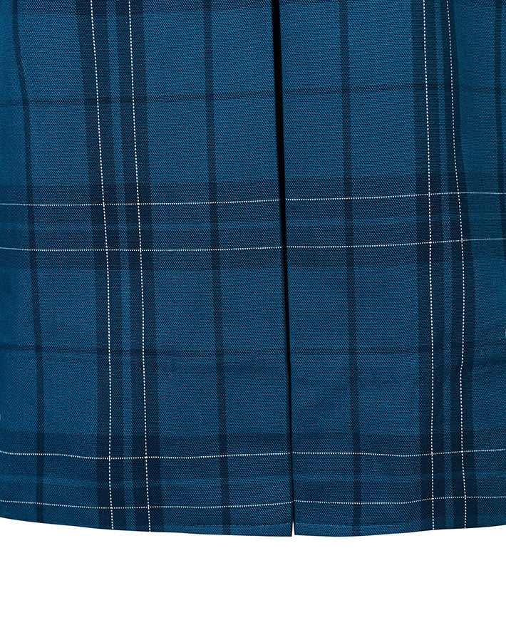 Summer Dress-Contrast Collar & Cuffs