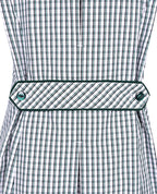 Summer Dress w self-cuff, collar and piping