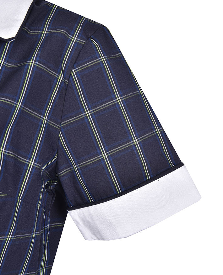 Summer Dress with Contrast Piping