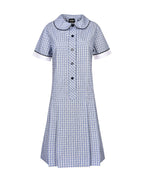 Summer Dress with self collar and contrast cuffs