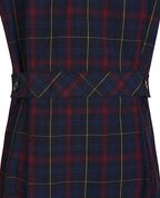 Summer Dress-Covered Placket with Contrast Collar&Cuffs