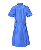 Summer dress with collar stand