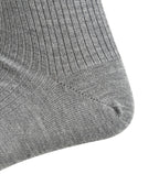 Wool Blend Knee Hi Socks with Stripes