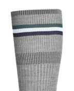 Wool Blend Knee Hi Socks with Stripes
