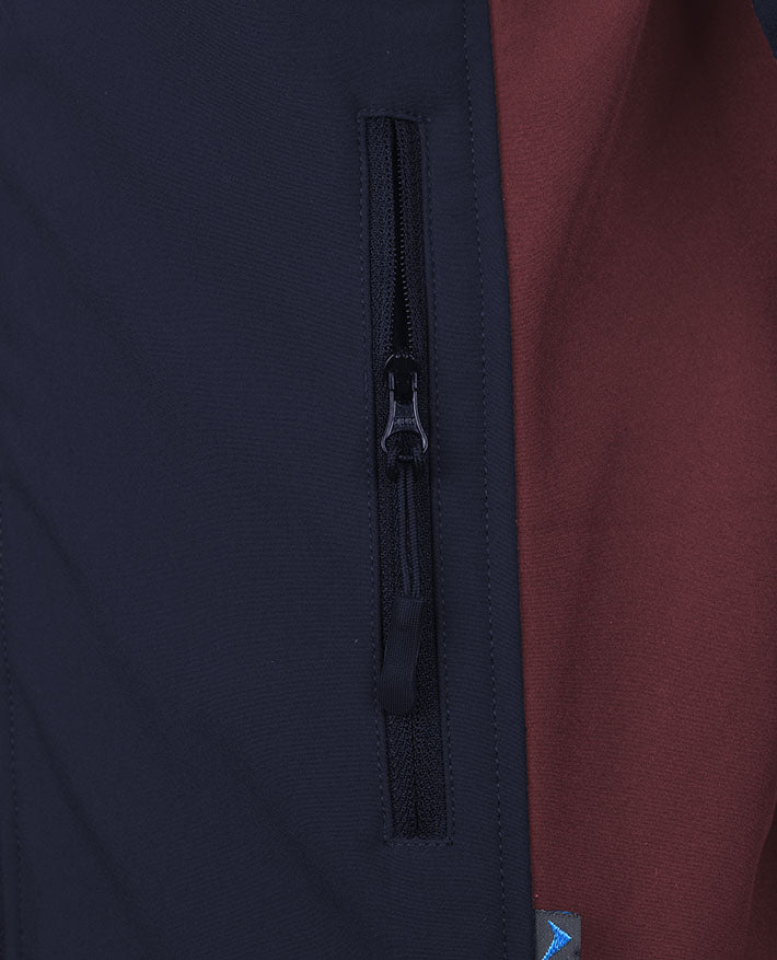 Raglan Bonded Jacket with Contrast Panel & piping