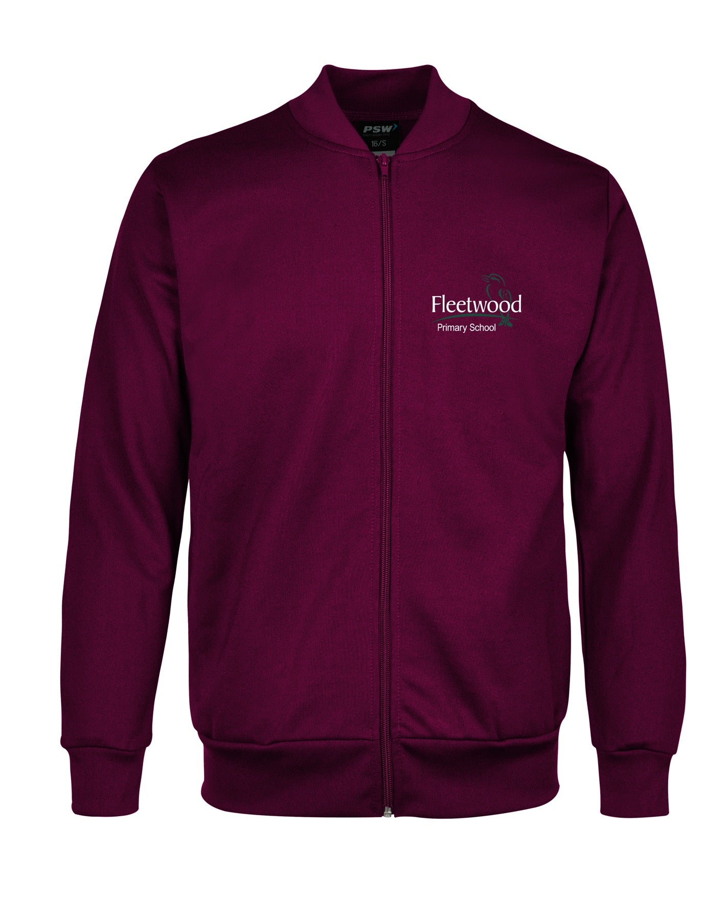 Drop Shoulder Nylon/Cotton Zip Jacket