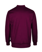 Drop Shoulder Nylon/Cotton Zip Jacket