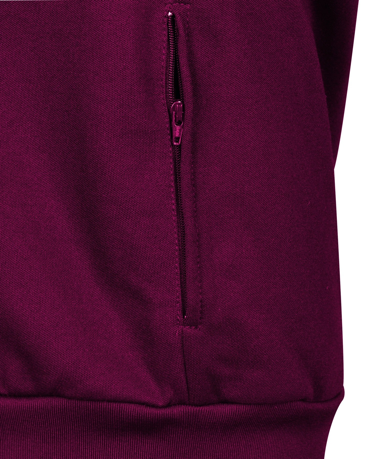 Drop Shoulder Nylon/Cotton Zip Jacket