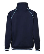 Tracksuit jacket with stripe rib and contrast piping